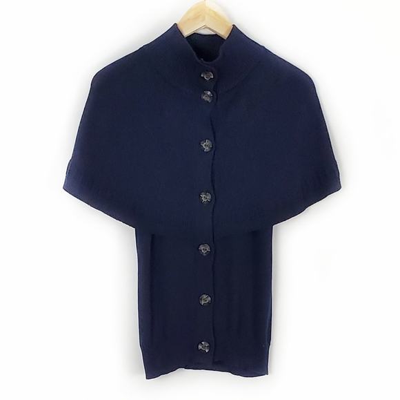 Anthropologie Sweaters - MOTH Anthro Navy Capelet Cardigan Size Medium NWT